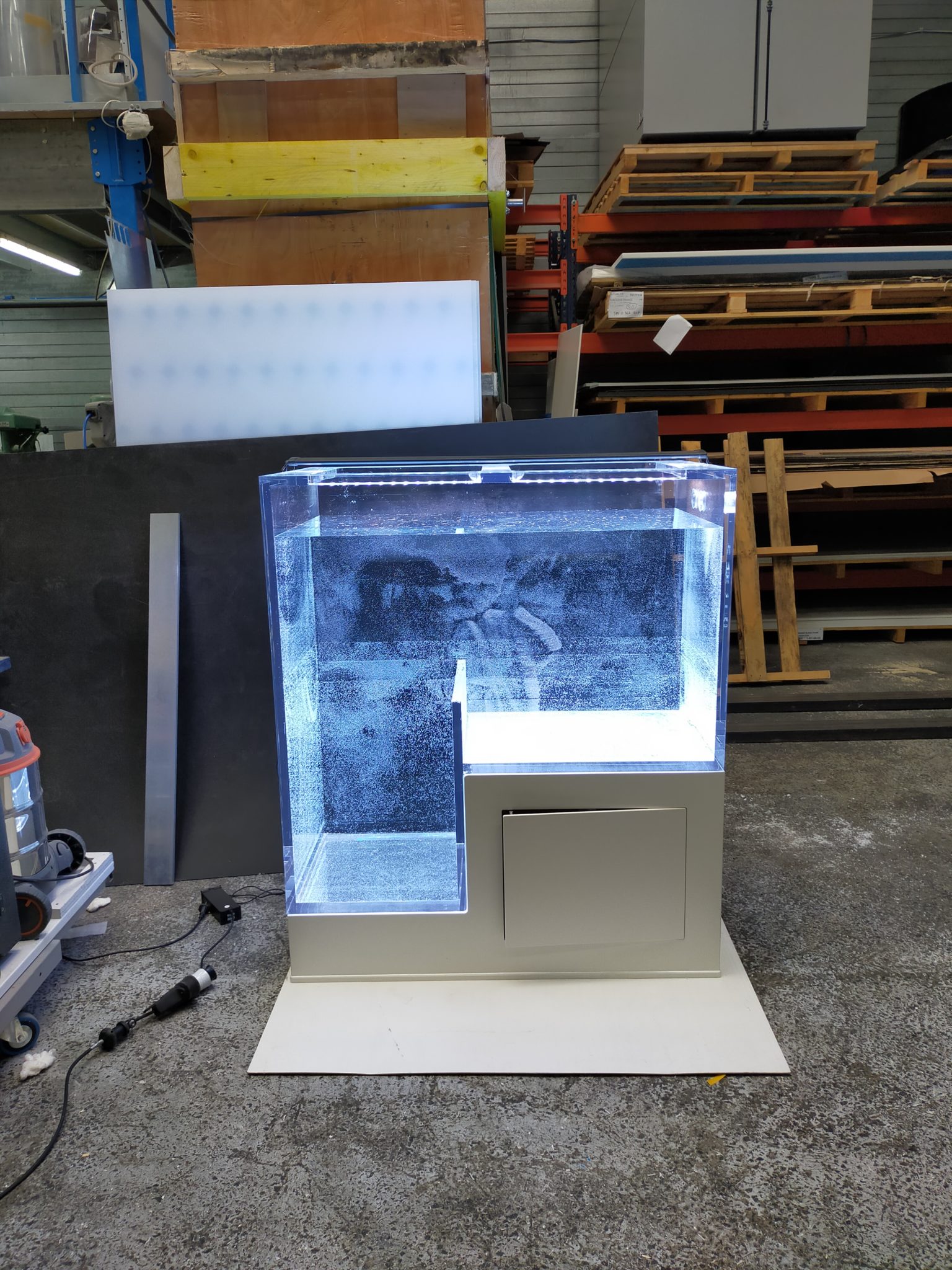 Aquarium fosse en plexiglas